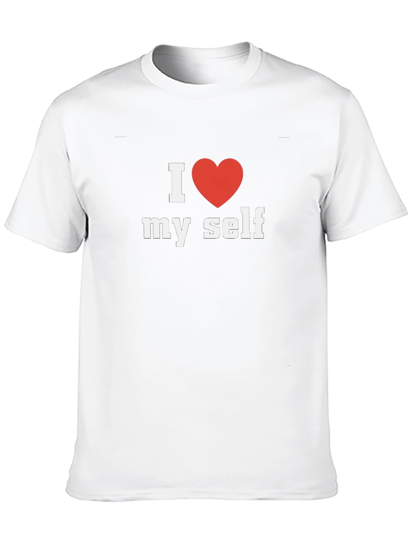 I Heart Myself Black Cotton Tee Shirt