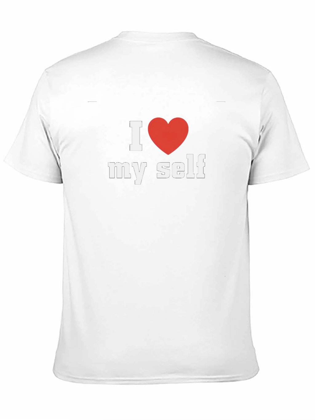 I Heart Myself Black Cotton Tee Shirt