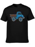 Blue Truck Graphic Tee - Cool Car T-Shirt
