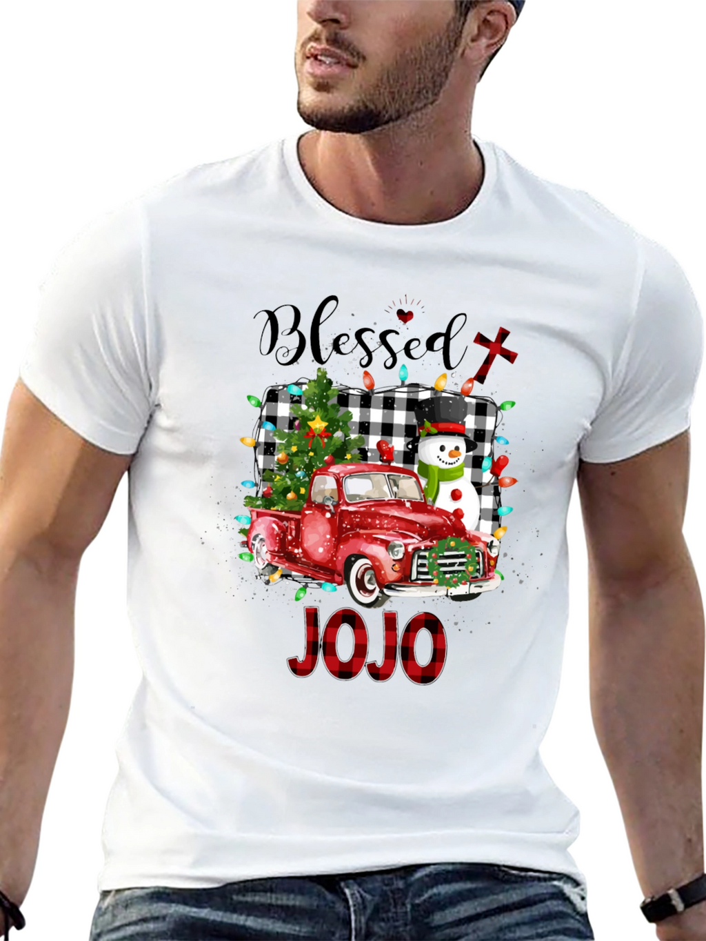 Blessed Christmas Truck Tee - JOJO