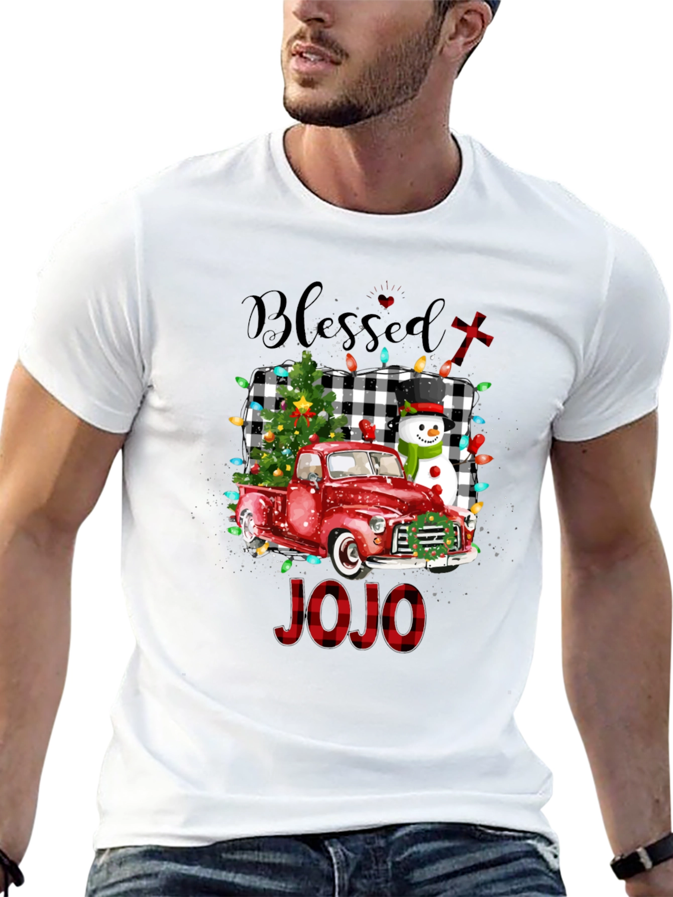Blessed Christmas Truck Tee - JOJO