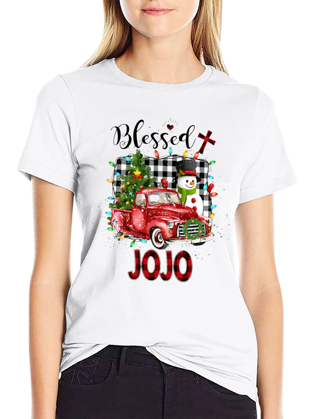 Blessed Christmas Truck Tee - JOJO