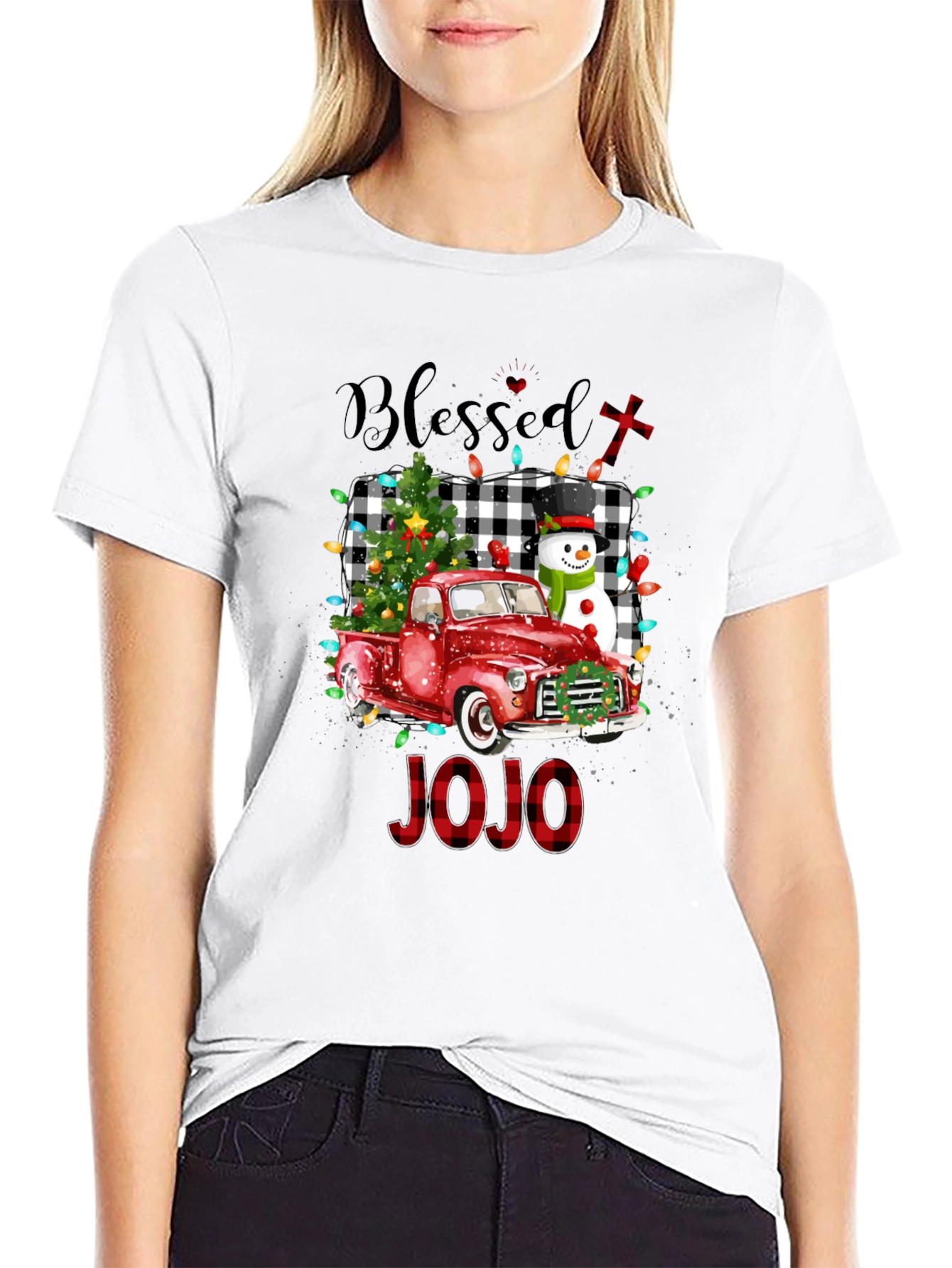 Blessed Christmas Truck Tee - JOJO