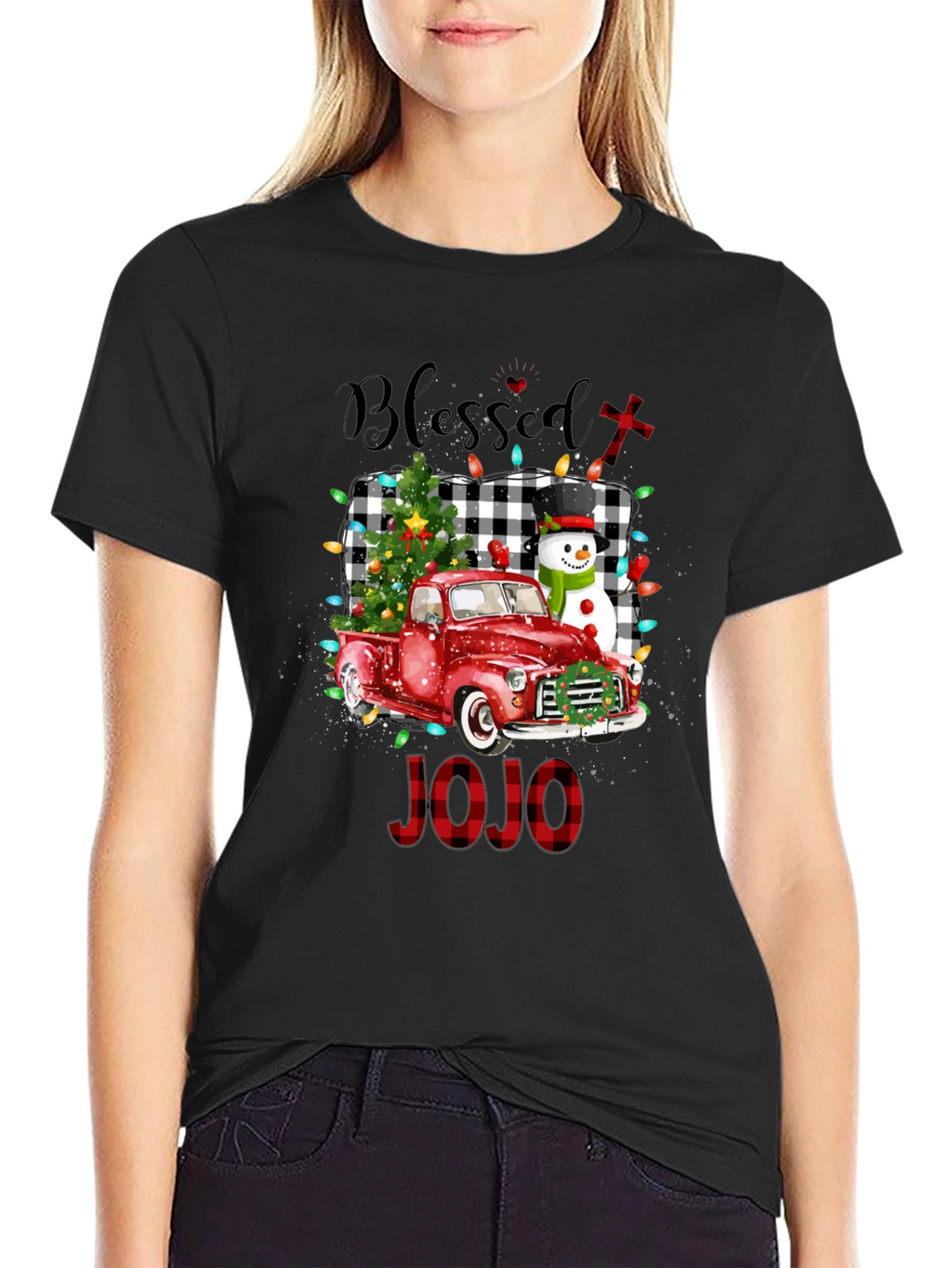 Blessed Christmas Truck Tee - JOJO