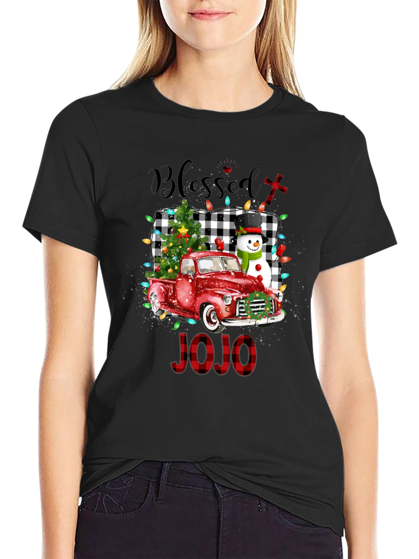 Blessed Christmas Truck Tee - JOJO