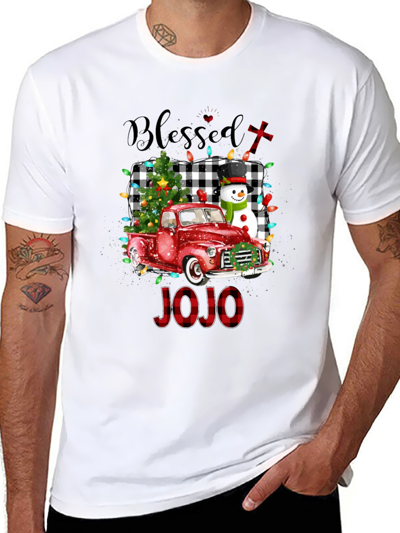 Blessed Christmas Truck Tee - JOJO