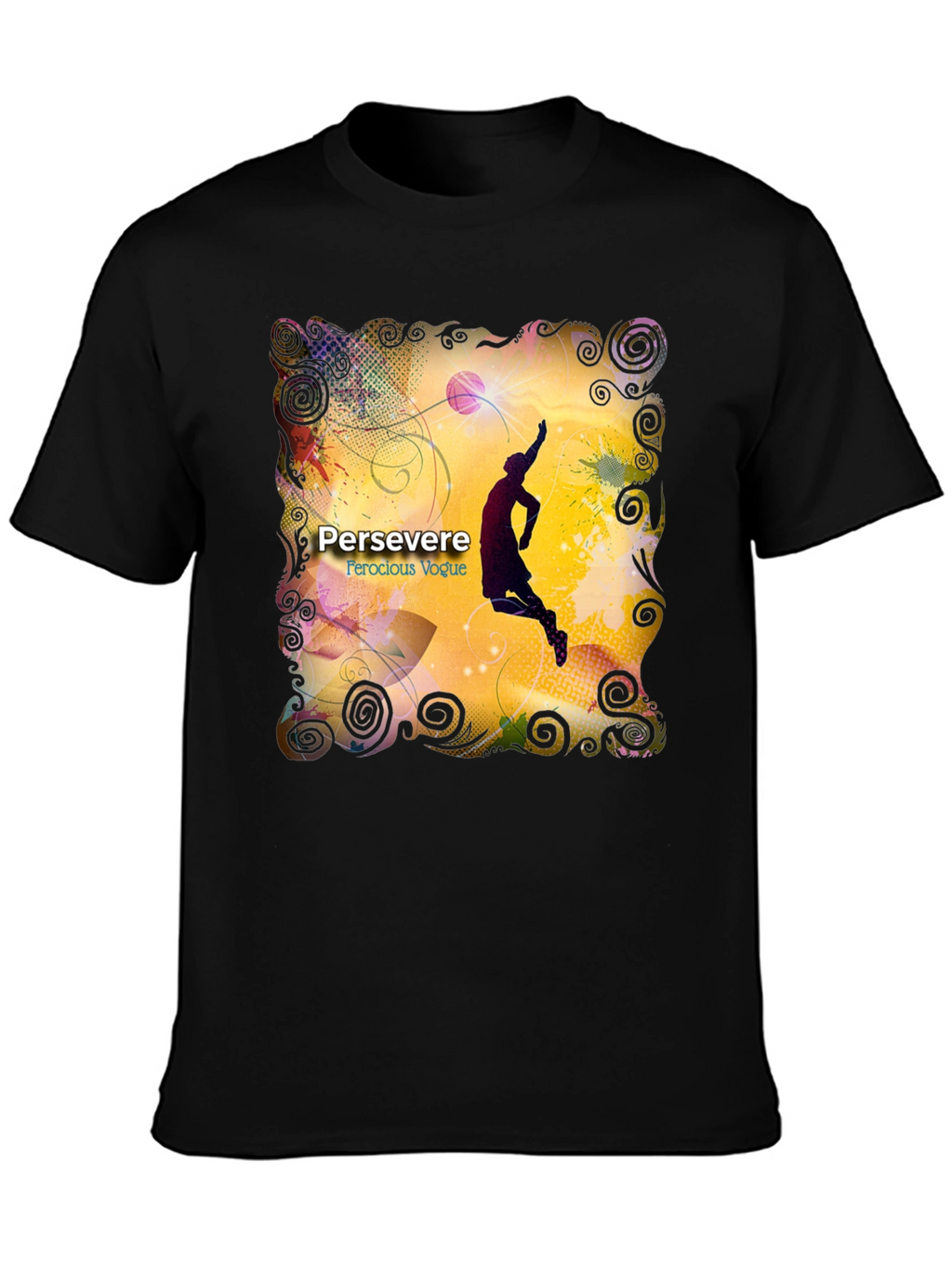 Basketball Graphic Black T-Shirt