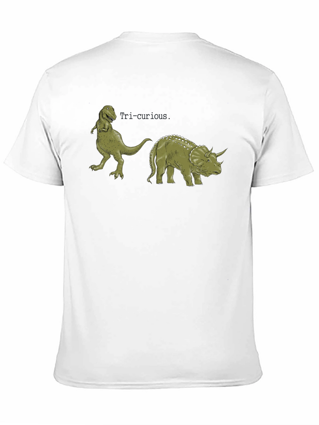 Tri-Curious Dinosaur Graphic Tee