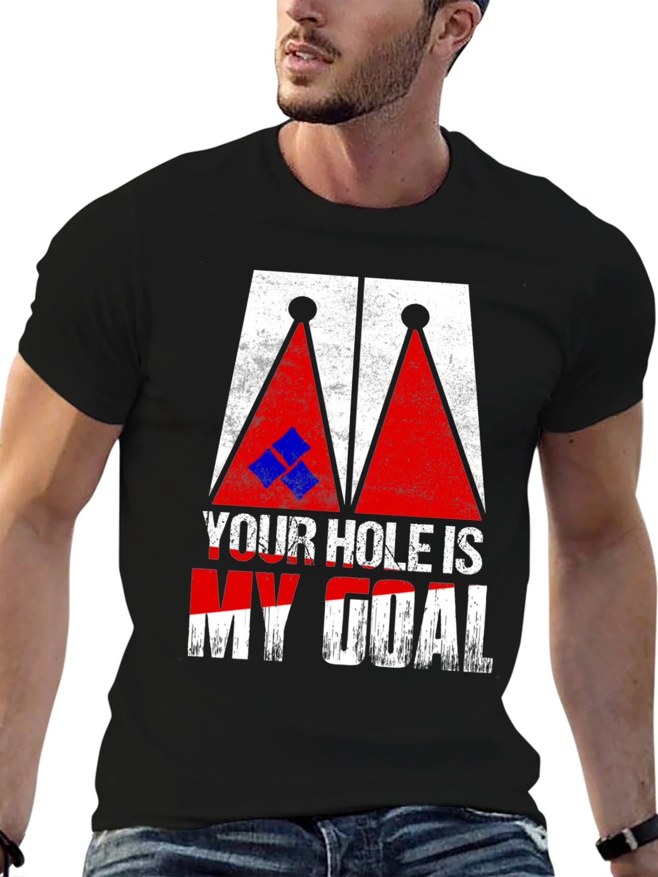 Cornhole T-Shirt: Your Hole Is My Goal Tee