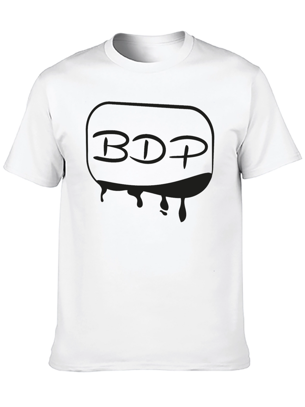 Mens Black Graphic T-Shirt - BDP Drip Design