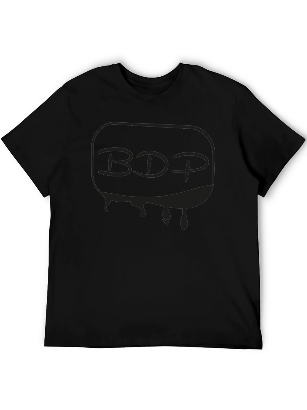 Mens Black Graphic T-Shirt - BDP Drip Design