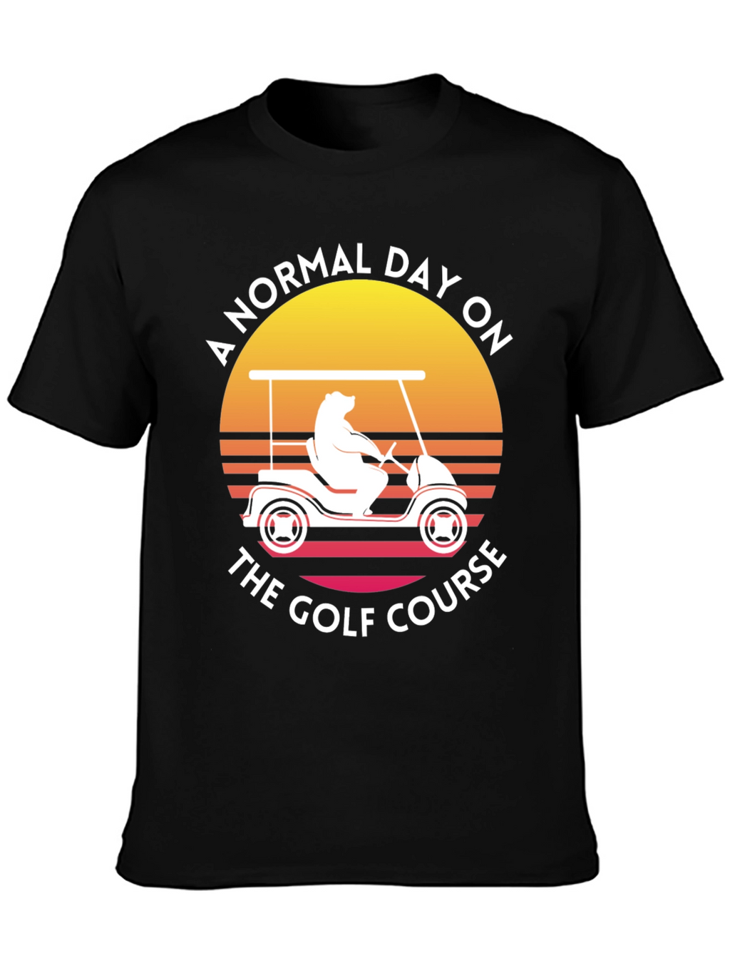 Golf Course Bear Tee - Normal Day Golfing