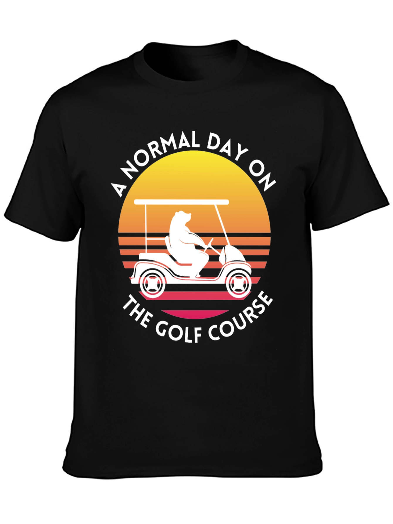 Golf Course Bear Tee - Normal Day Golfing