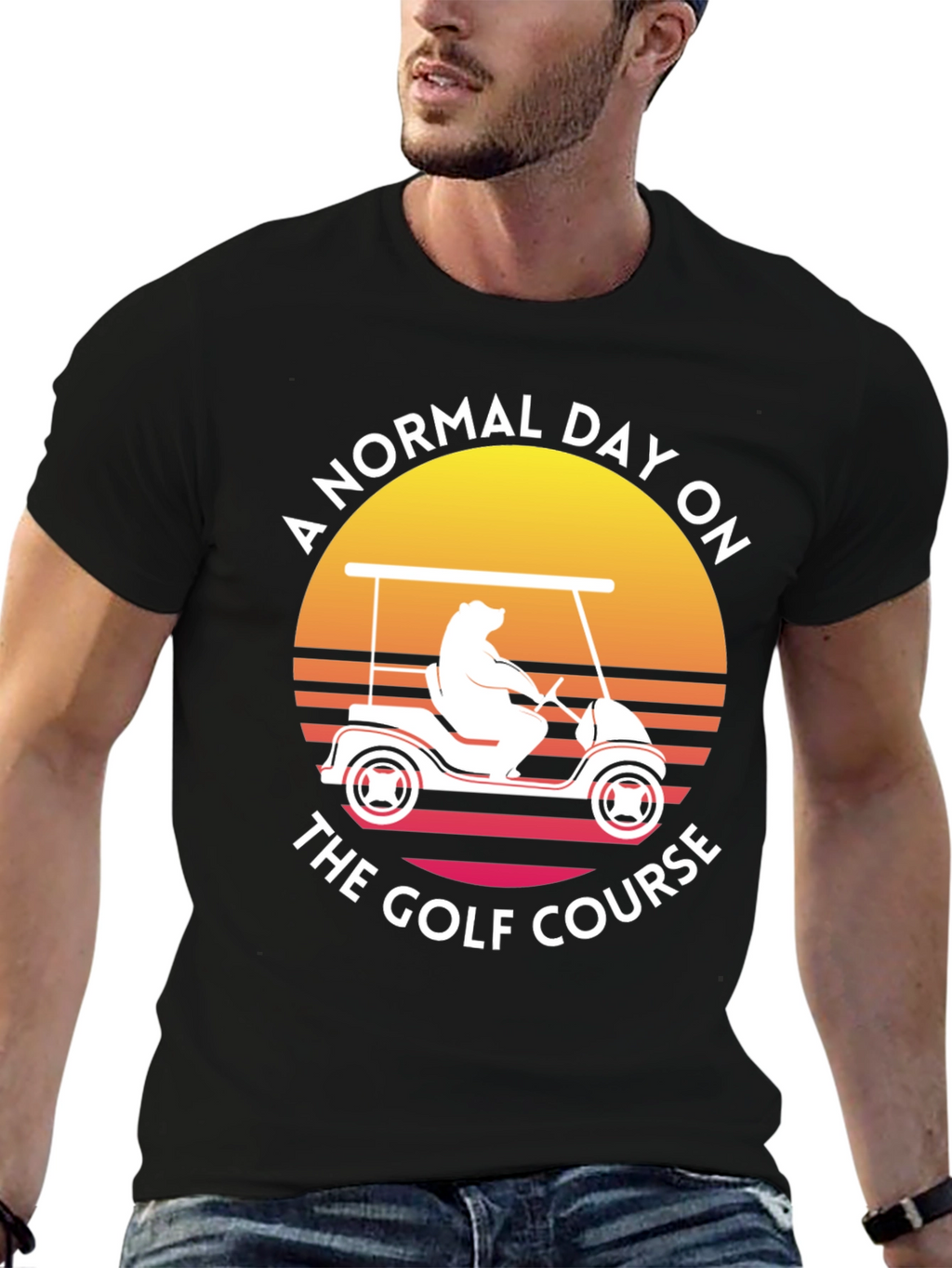 Golf Course Bear Tee - Normal Day Golfing