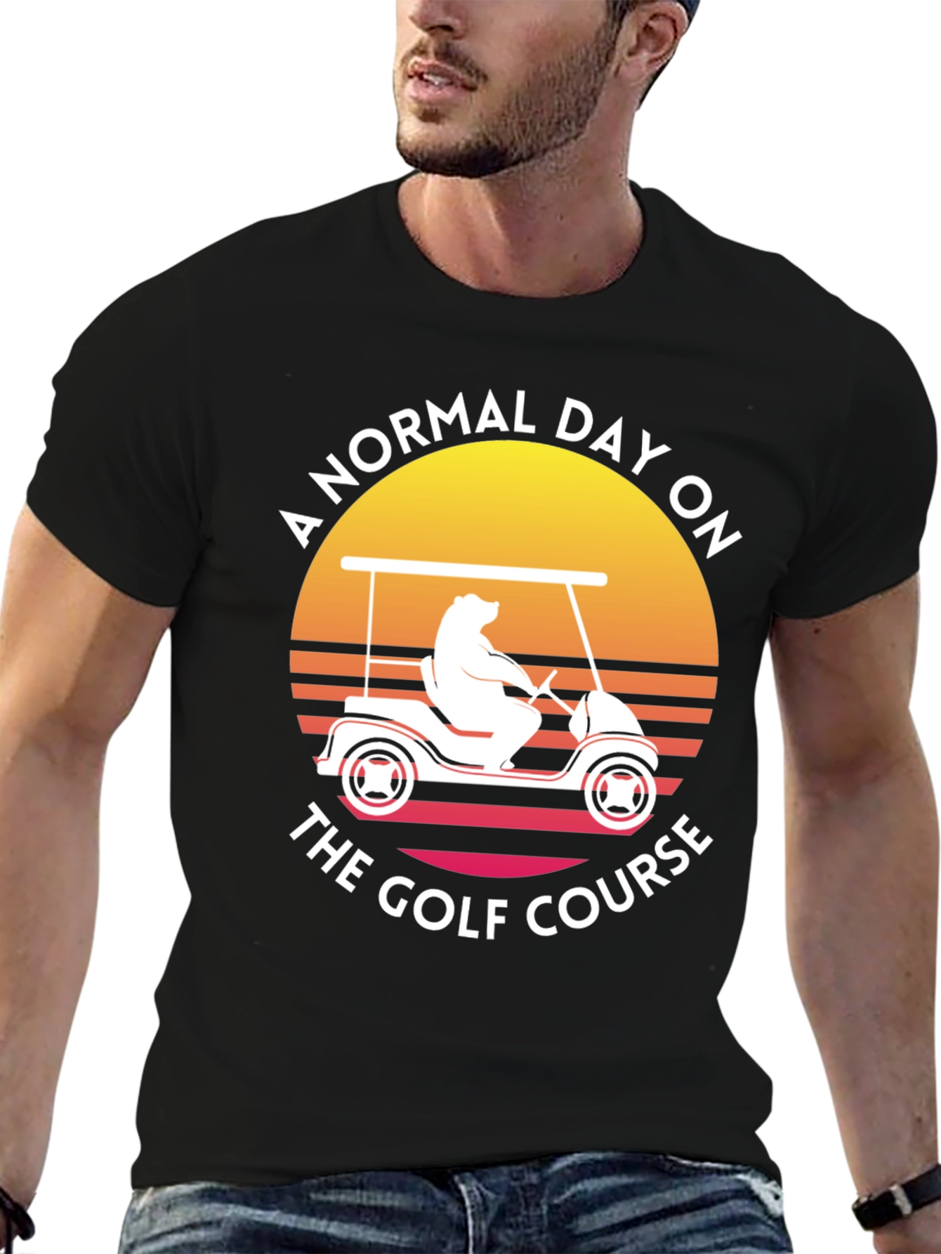 Golf Course Bear Tee - Normal Day Golfing