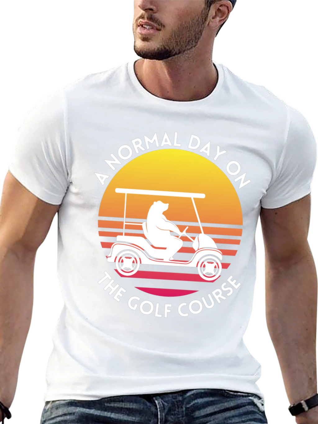 Golf Course Bear Tee - Normal Day Golfing