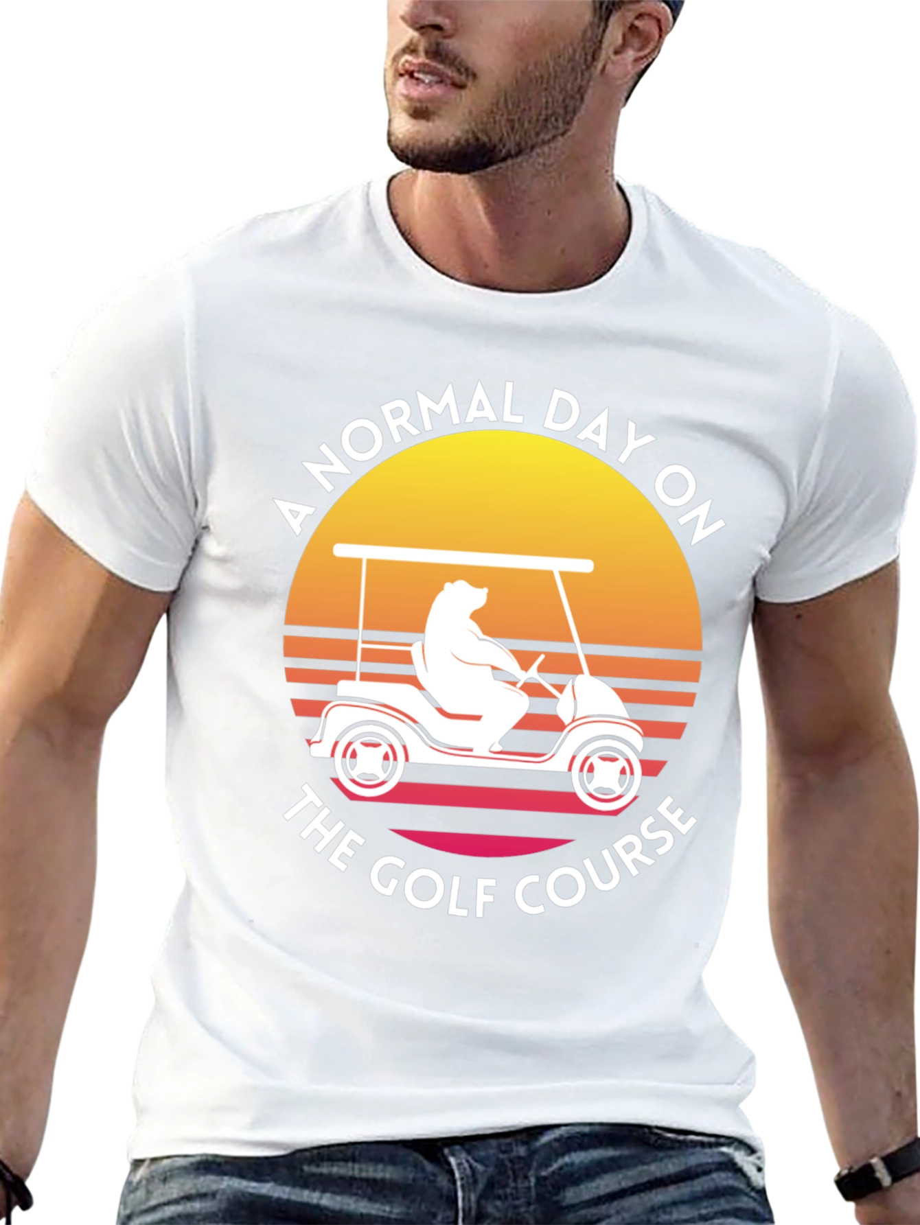 Golf Course Bear Tee - Normal Day Golfing