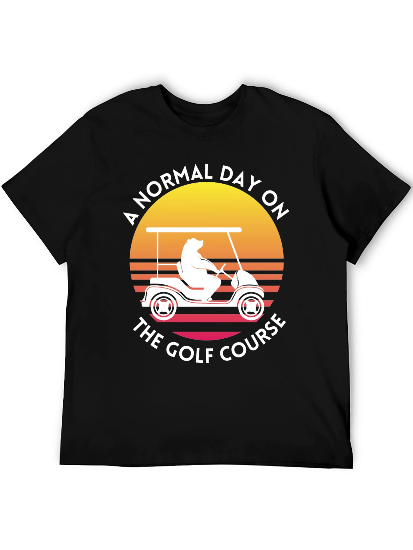Golf Course Bear Tee - Normal Day Golfing