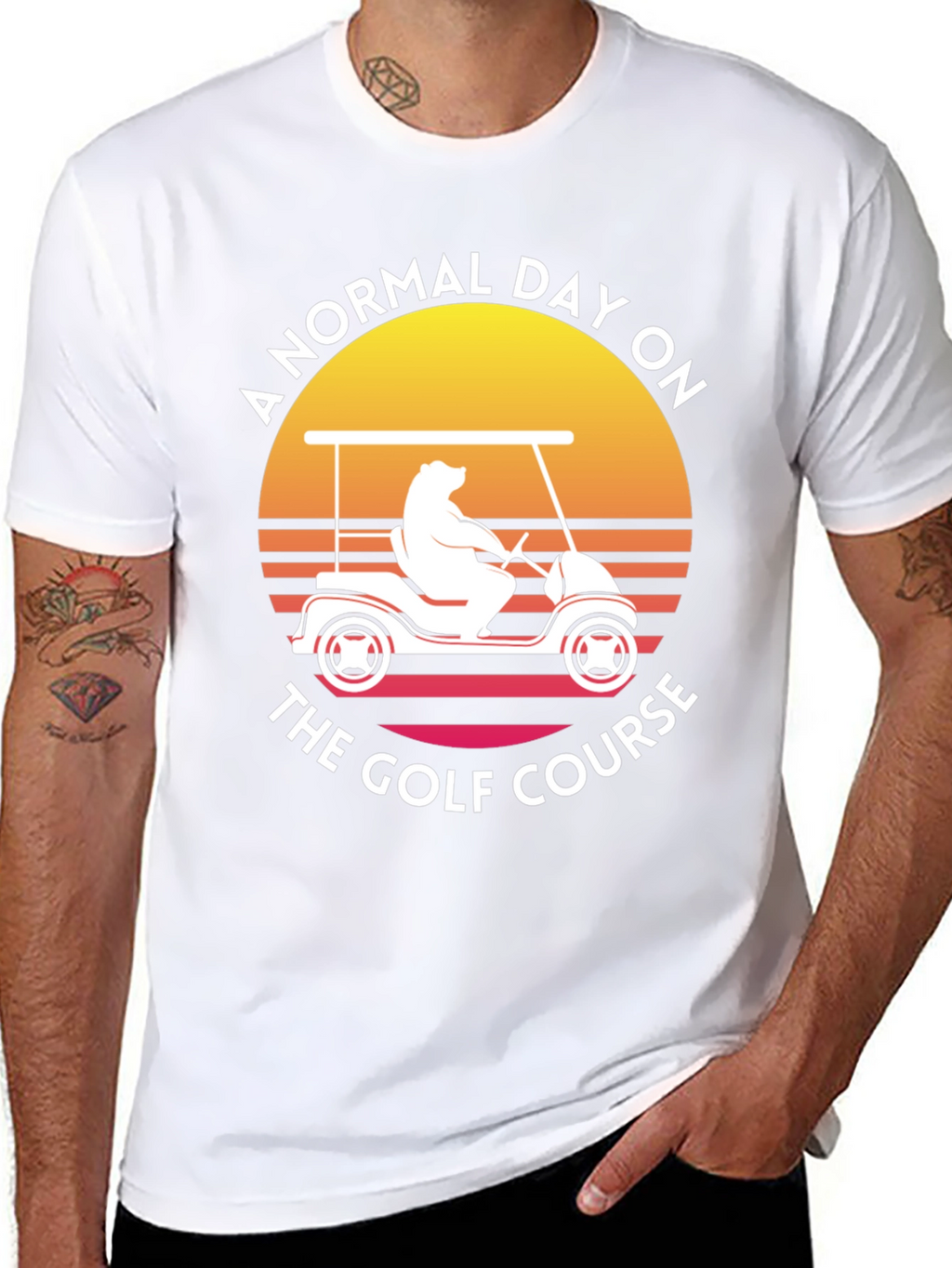 Golf Course Bear Tee - Normal Day Golfing