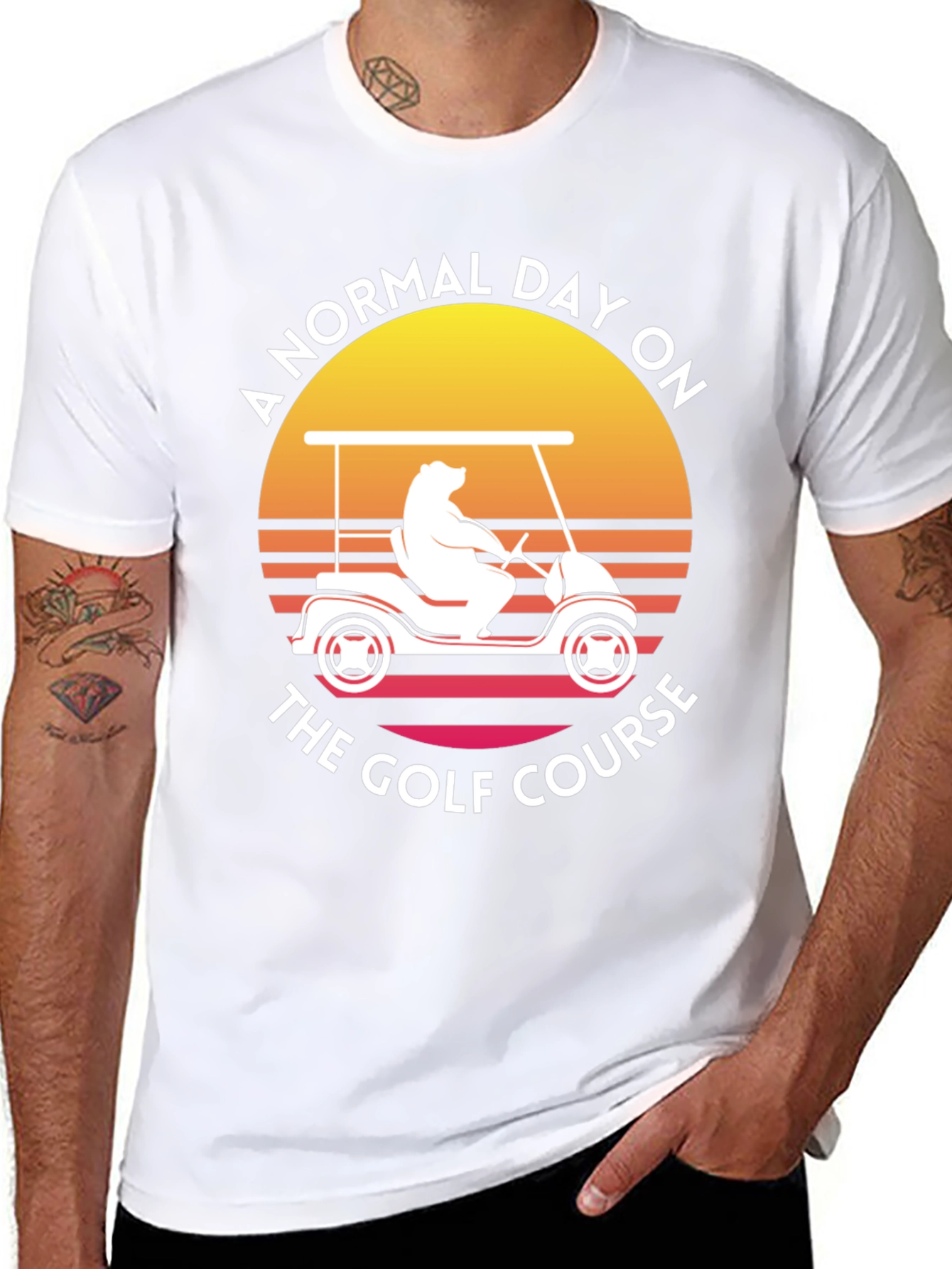 Golf Course Bear Tee - Normal Day Golfing