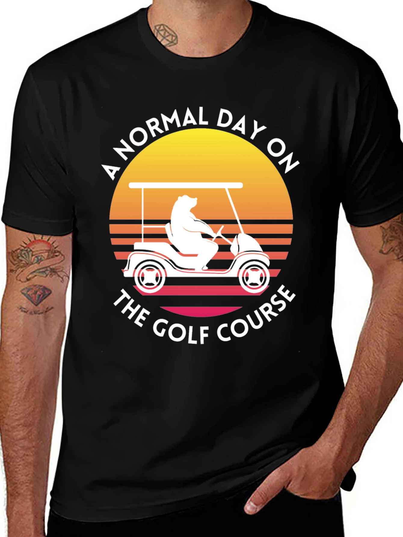 Golf Course Bear Tee - Normal Day Golfing