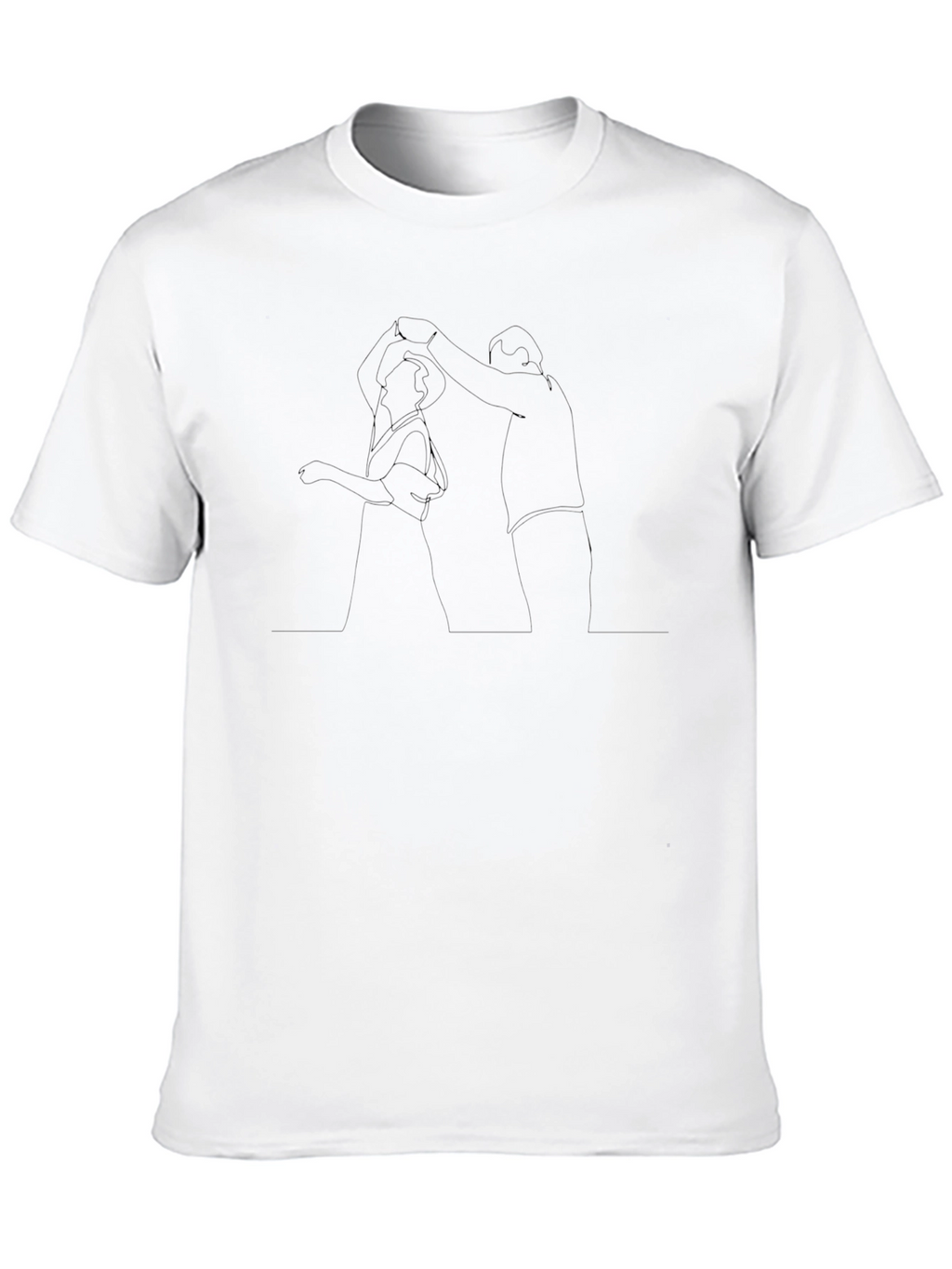 Classic Black Mens Crew Neck T-Shirt