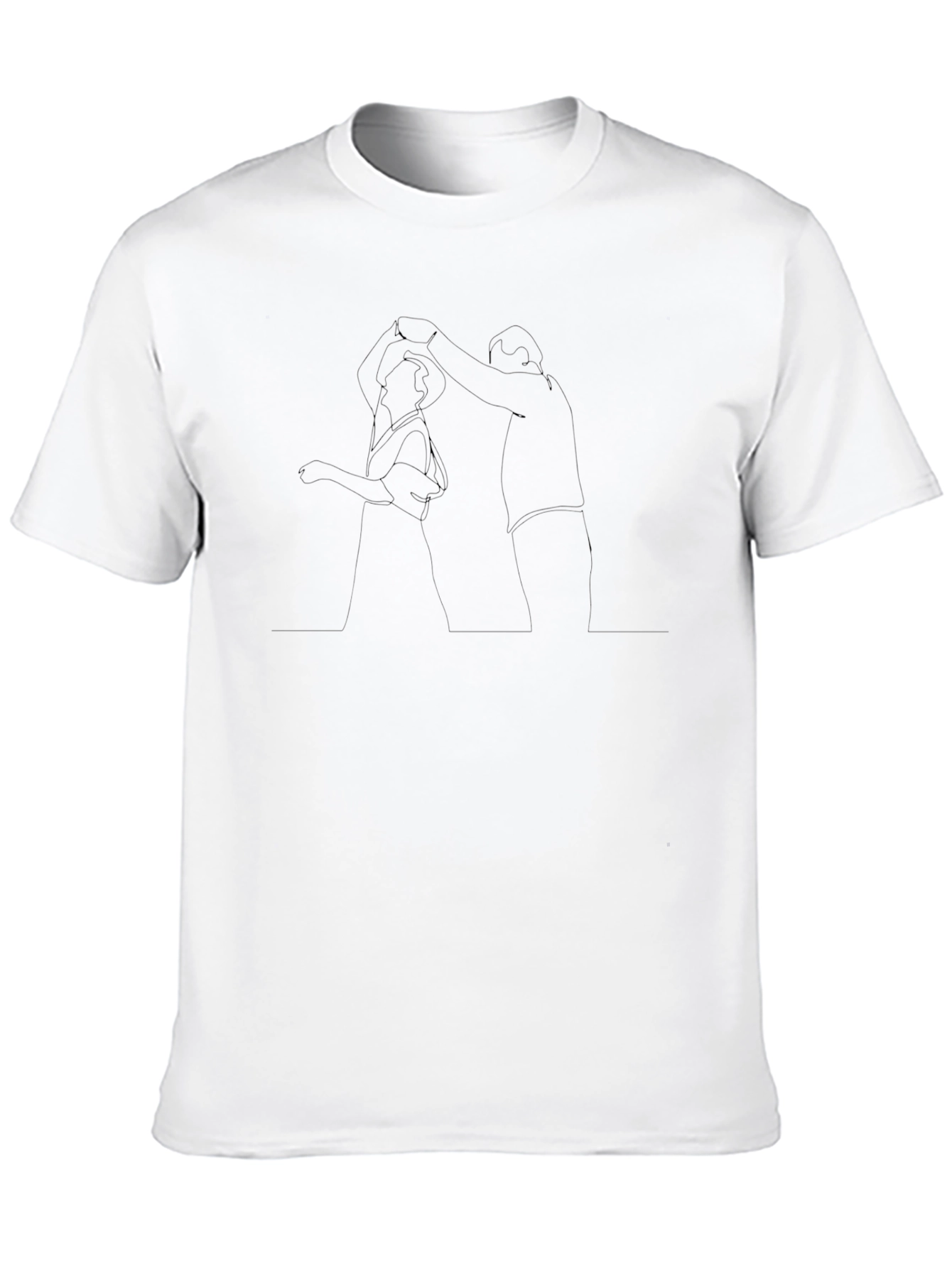 Classic Black Mens Crew Neck T-Shirt