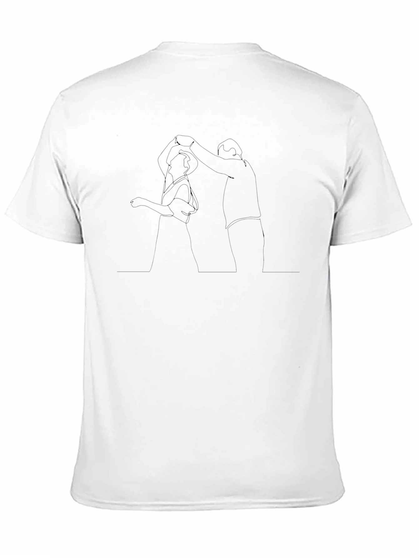 Classic Black Mens Crew Neck T-Shirt