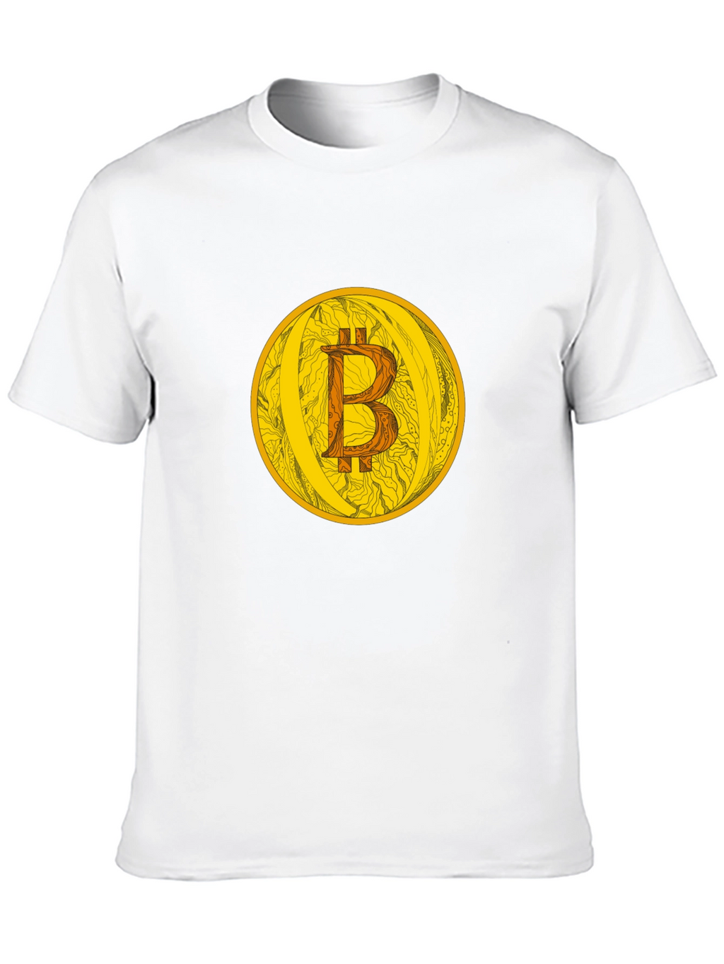 Bitcoin Crypto Currency Graphic Tee - Black