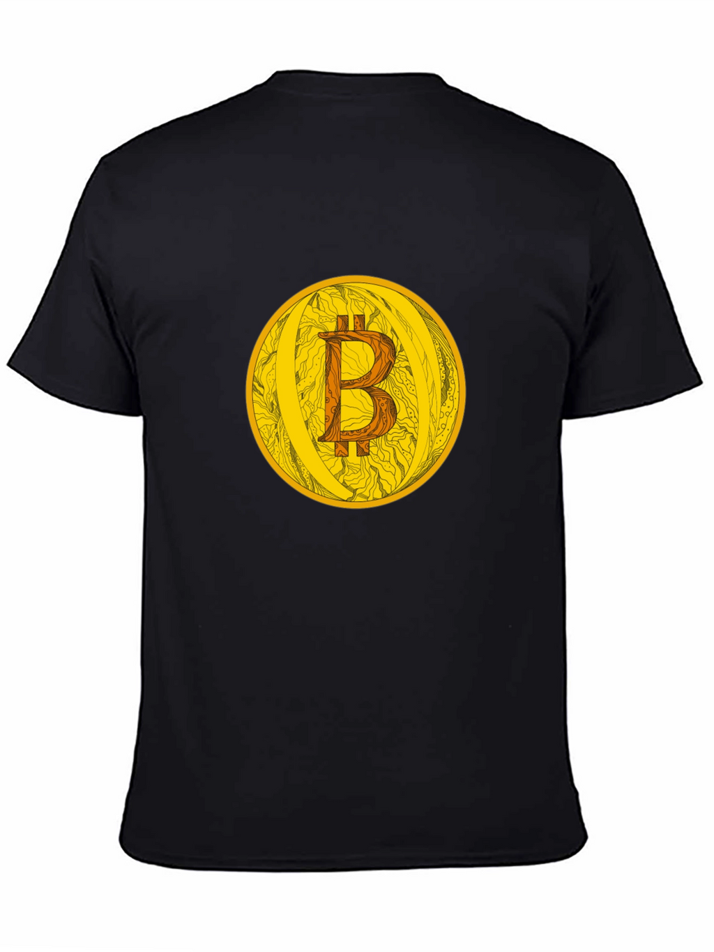 Bitcoin Crypto Currency Graphic Tee - Black