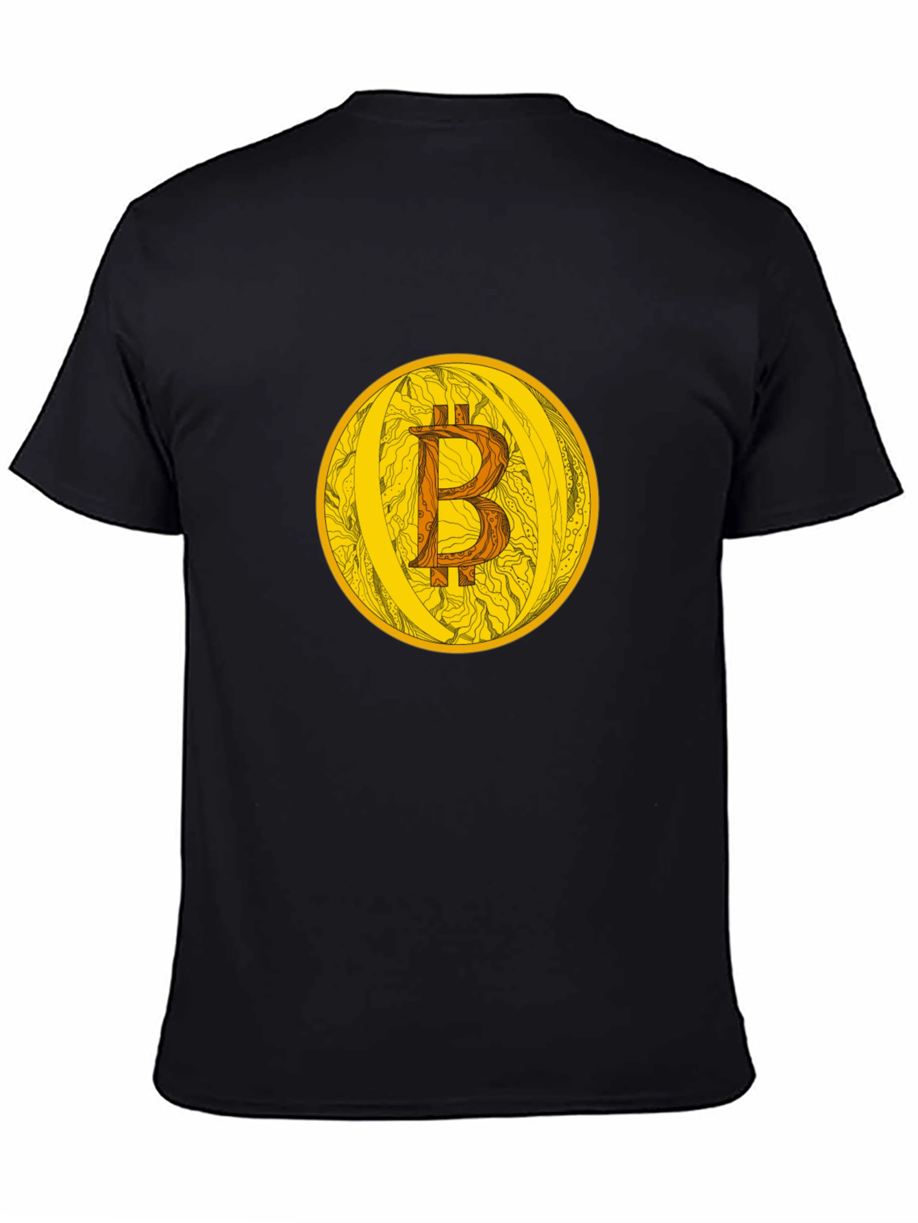 Bitcoin Crypto Currency Graphic Tee - Black