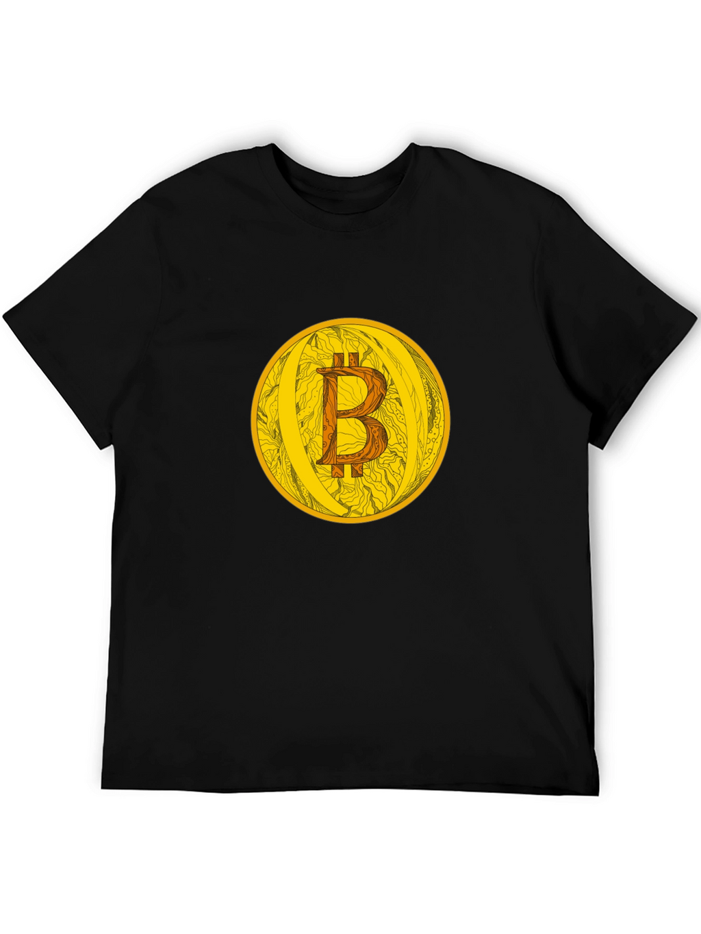 Bitcoin Crypto Currency Graphic Tee - Black