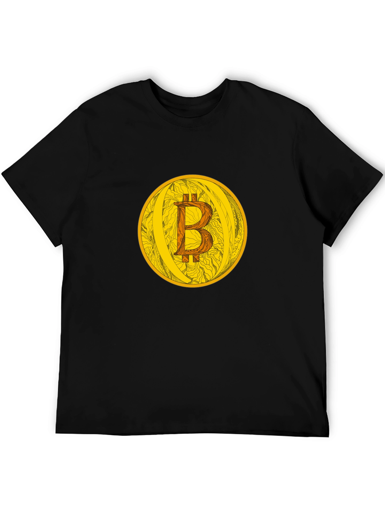 Bitcoin Crypto Currency Graphic Tee - Black