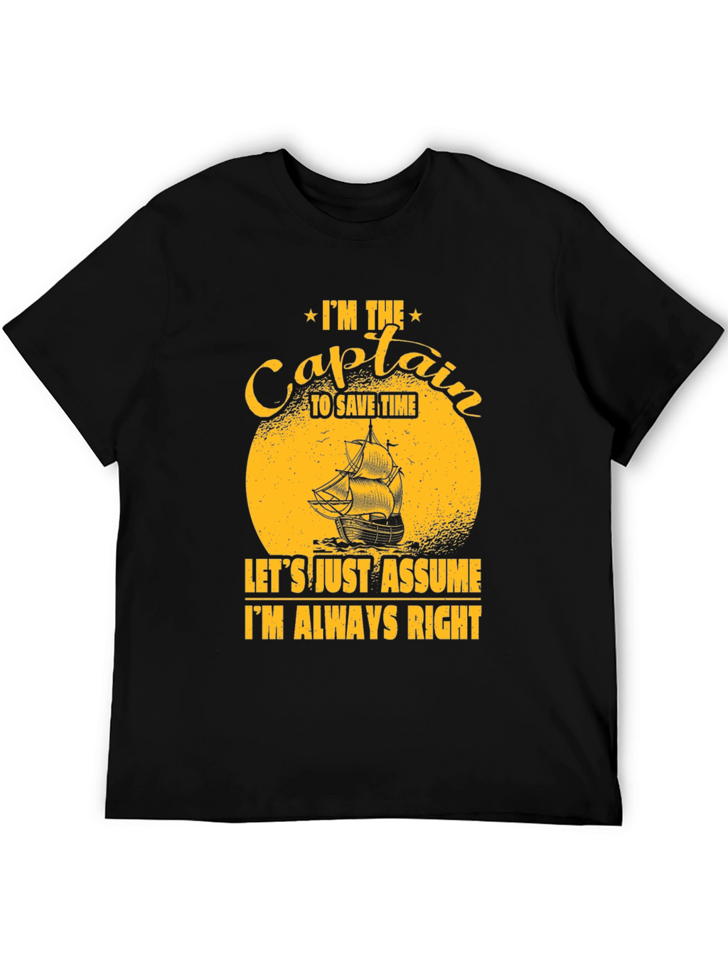 Captain Always Right Graphic T-Shirt