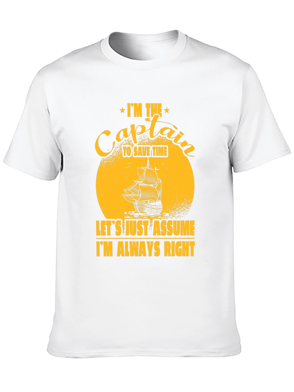 Captain Always Right Graphic T-Shirt