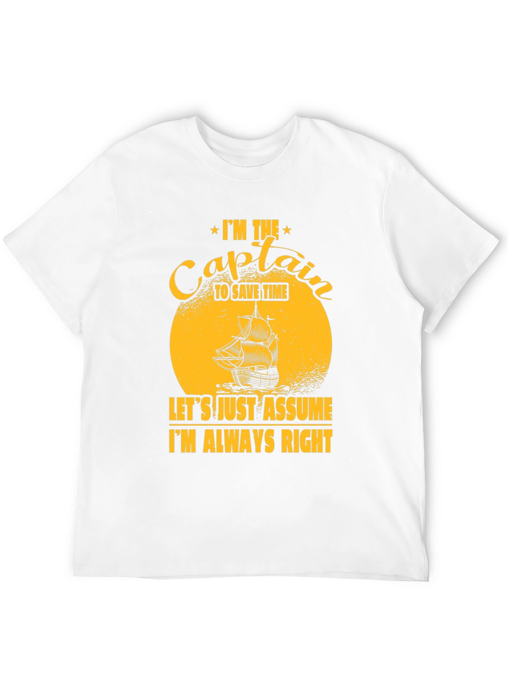 Captain Always Right Graphic T-Shirt