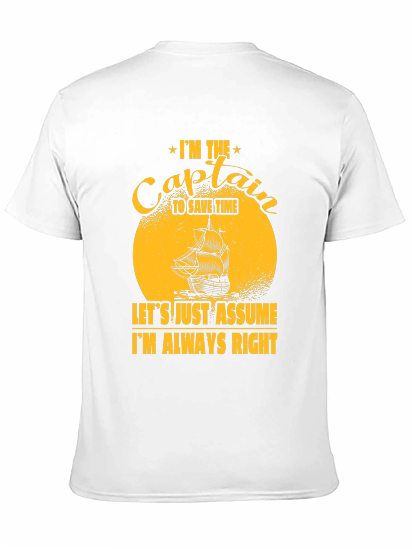 Captain Always Right Graphic T-Shirt