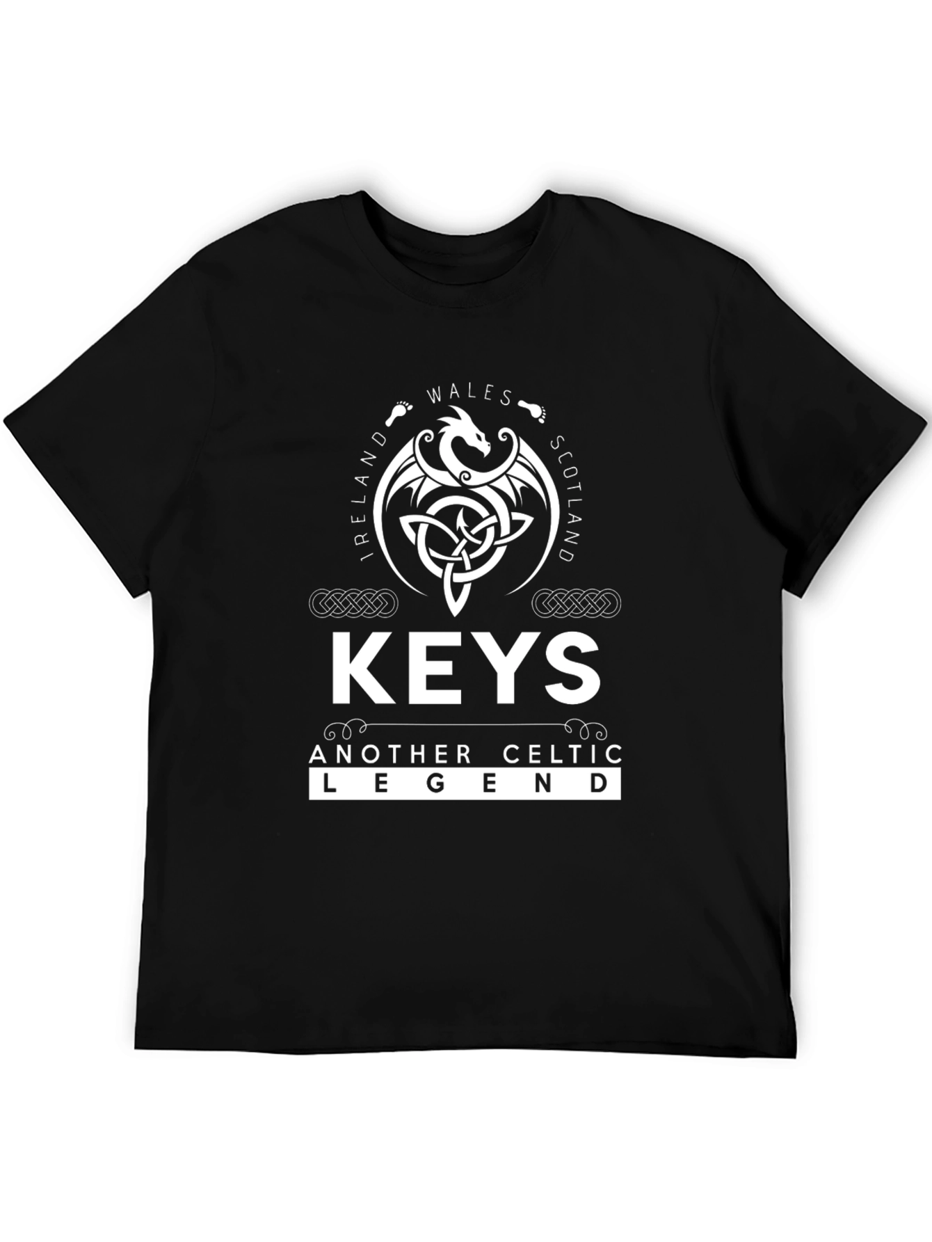 Celtic Legend T-Shirt - Keys Ireland Wales Scotland