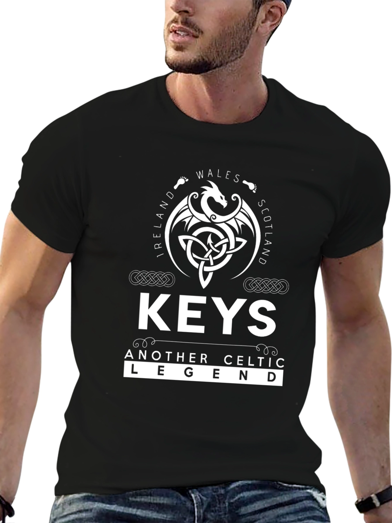 Celtic Legend T-Shirt - Keys Ireland Wales Scotland