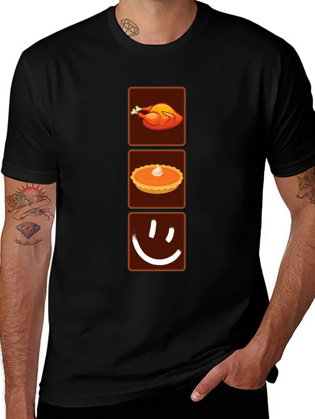 Thanksgiving Feast T-Shirt: Turkey Pie and Smiles!
