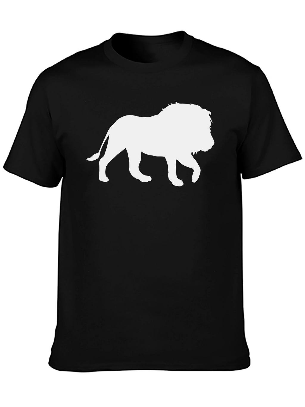 Lion Silhouette Black T-Shirt