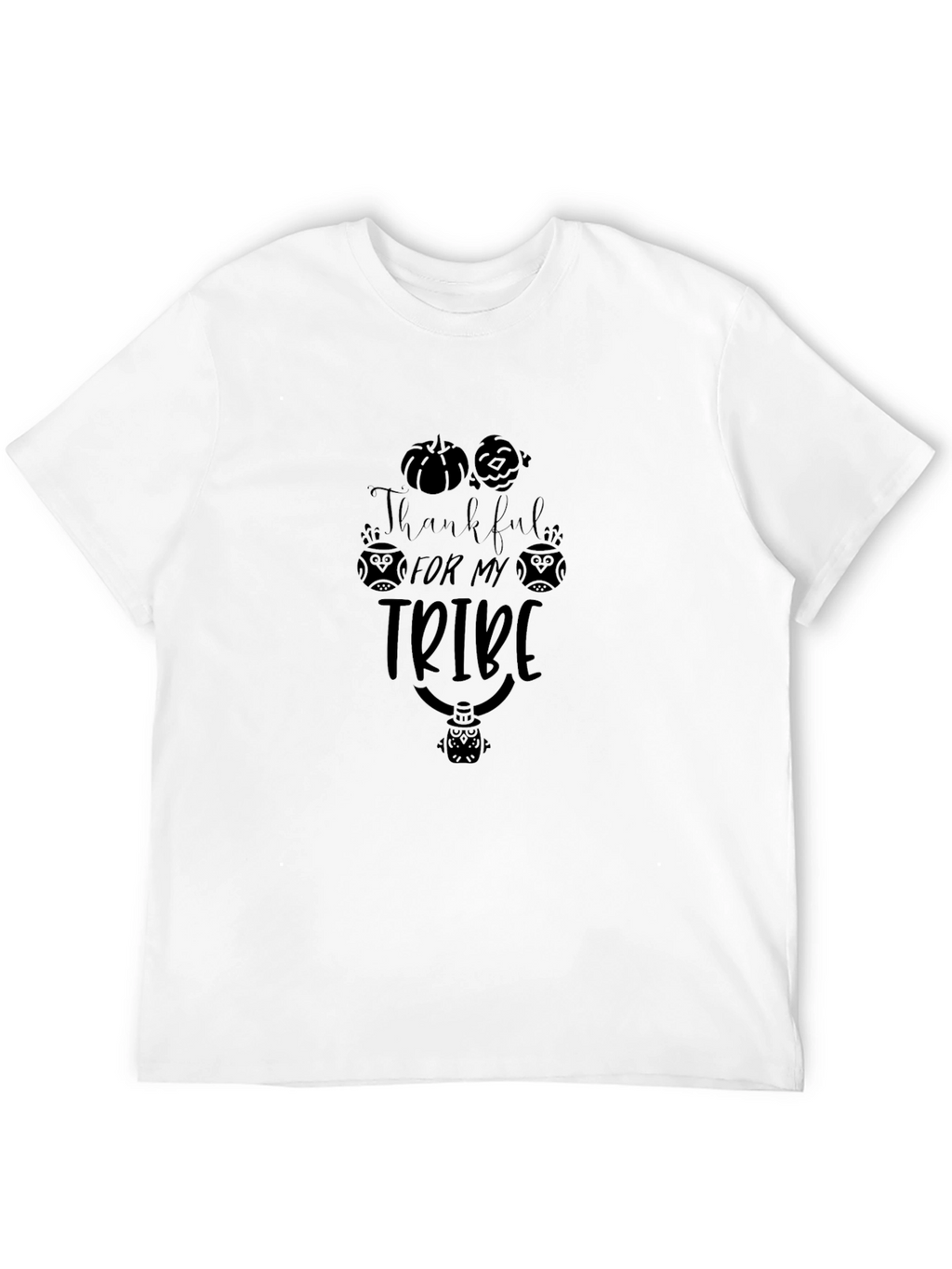Thankful For My Tribe Black T-Shirt
