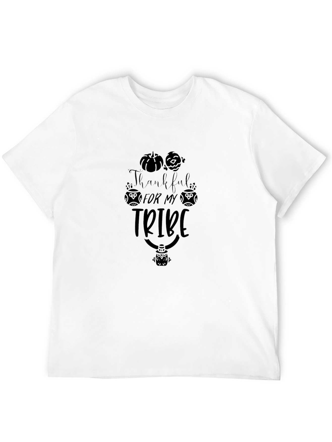 Thankful For My Tribe Black T-Shirt