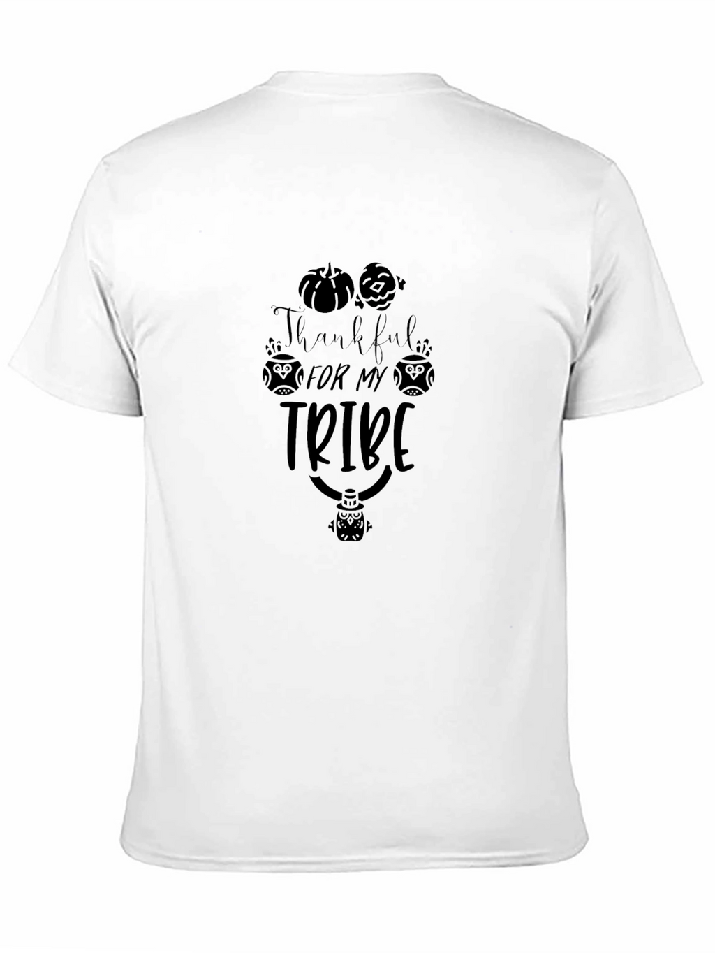 Thankful For My Tribe Black T-Shirt