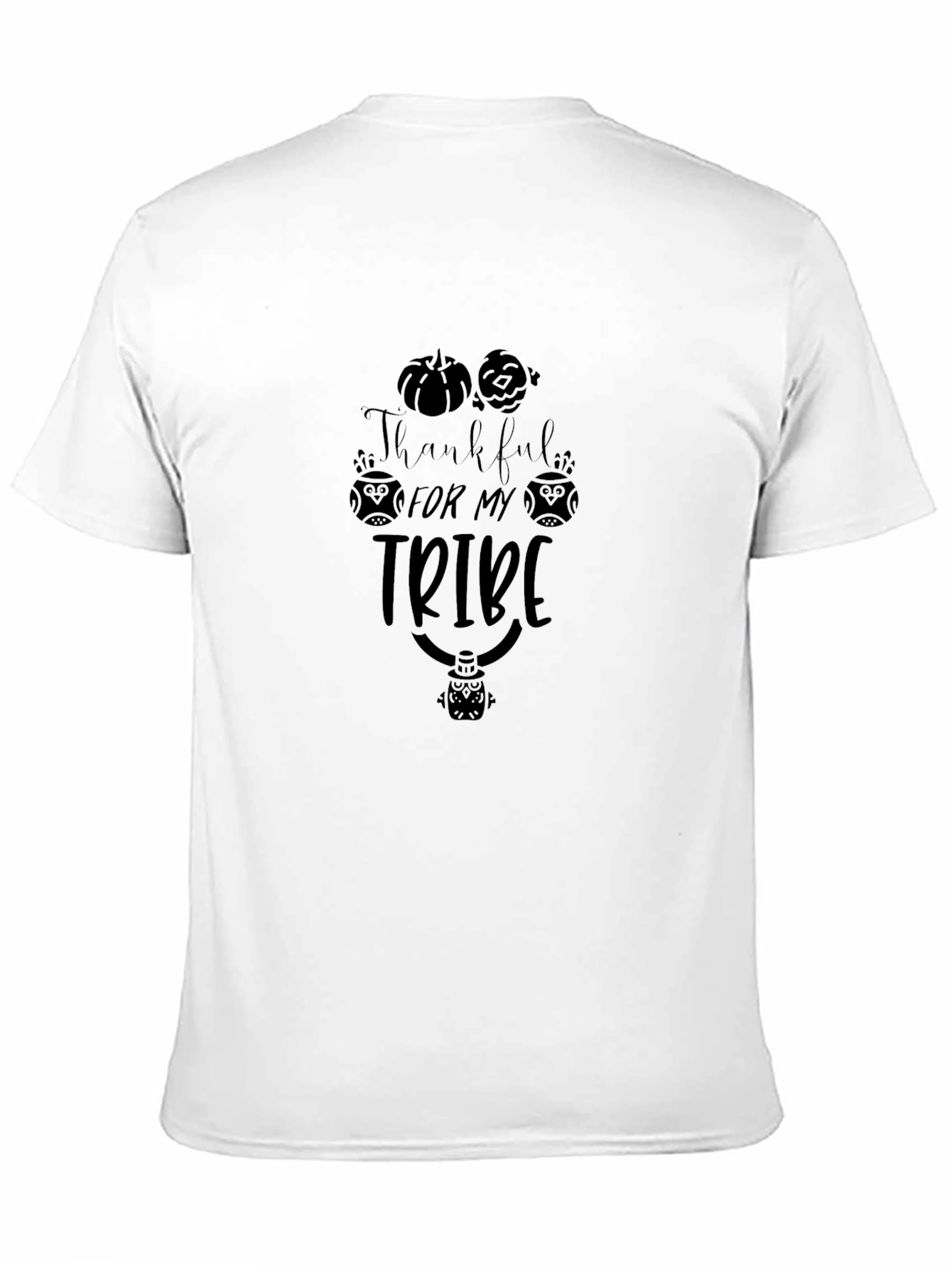 Thankful For My Tribe Black T-Shirt