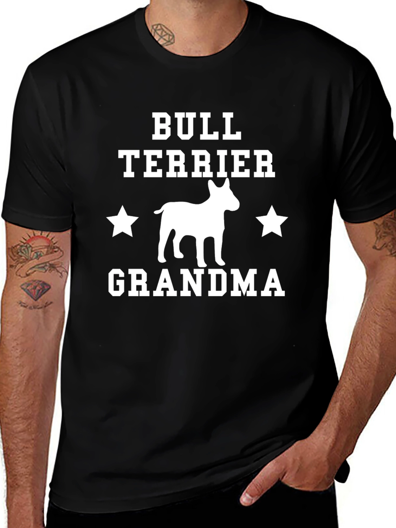Bull Terrier Grandma T-Shirt - Dog Lover Gift