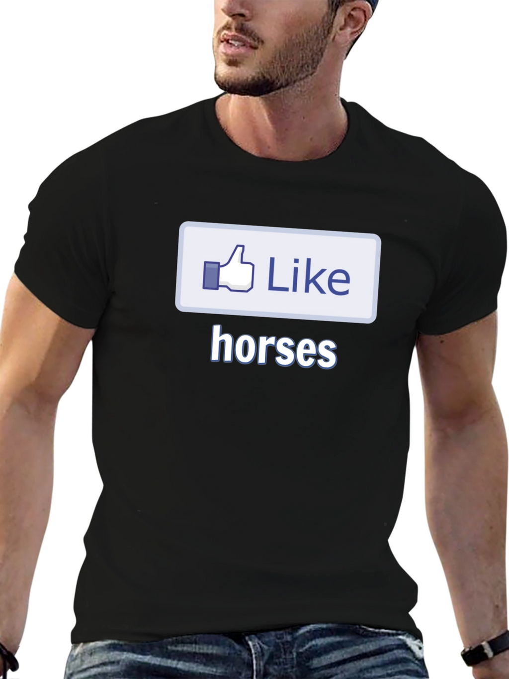 Like Horses Black T-Shirt