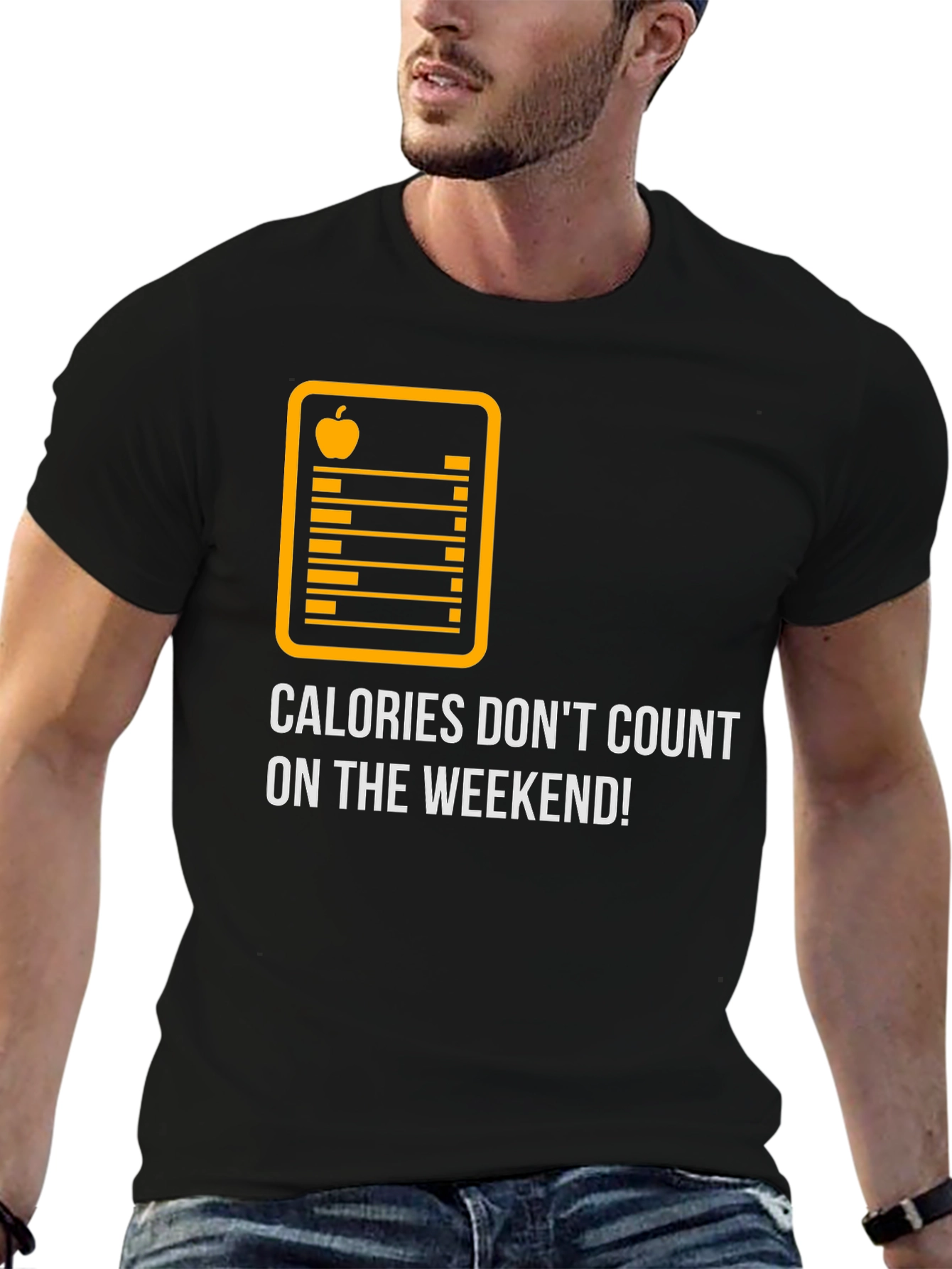 Calories Dont Count On The Weekend Graphic Tee