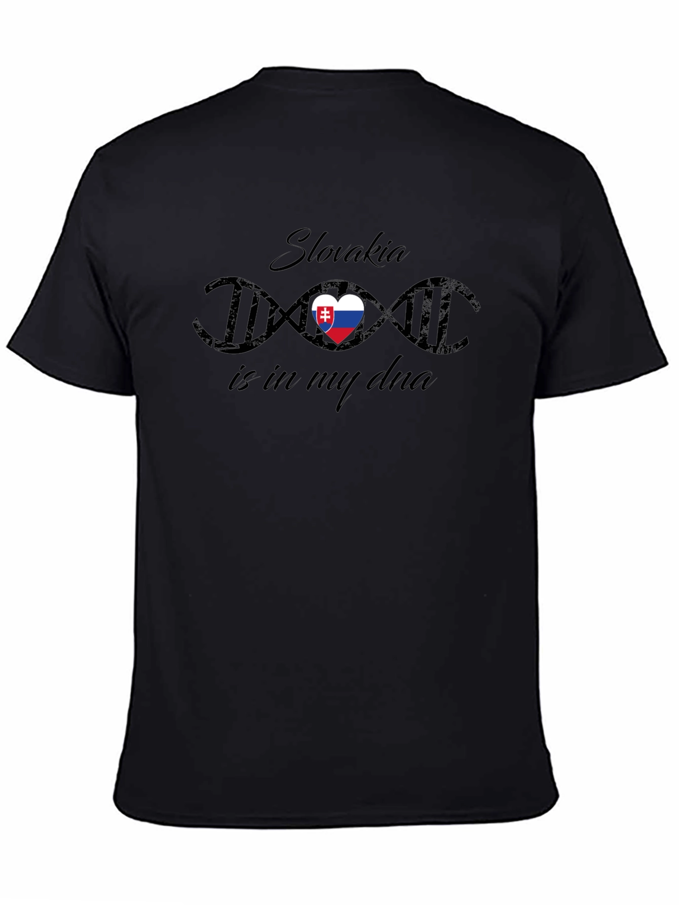 Slovakia DNA Flag Heart T-Shirt