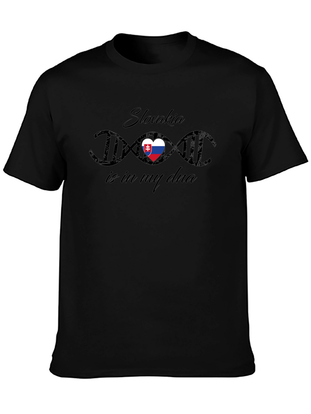 Slovakia DNA Flag Heart T-Shirt